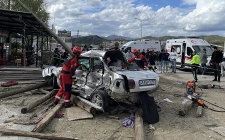 Muğla’da feci kaza 3 Ölü, 4 Yaralı