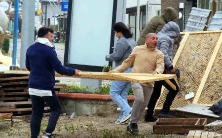 Şiddetli lodos Bodrum’u uçurdu
