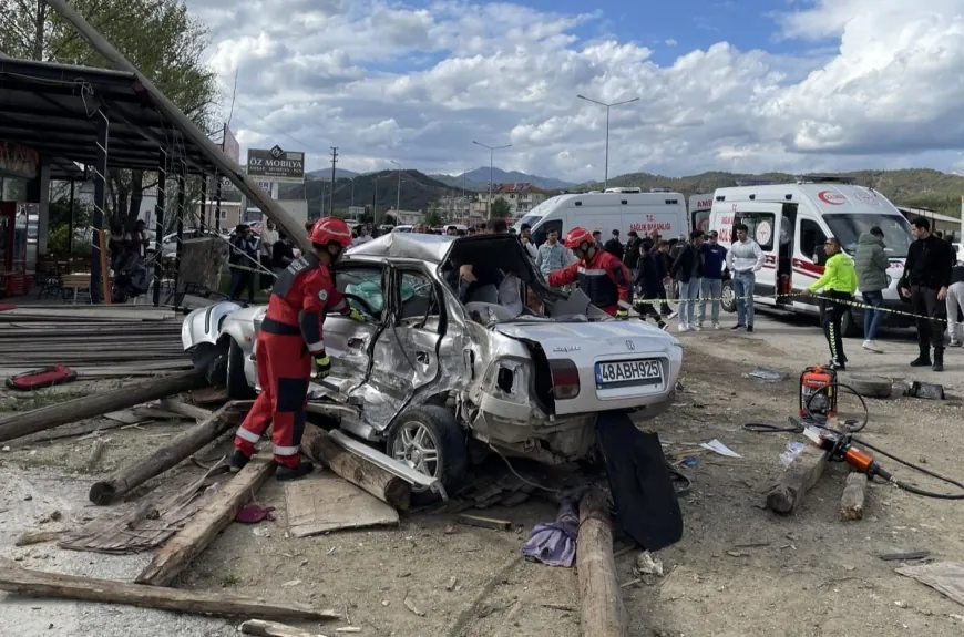 Muğla’da feci kaza 3 Ölü, 4 Yaralı