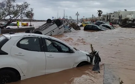 4 saatlik yağış turistik adada milyon dolarlık zarara yol açtı okullar tatil edildi