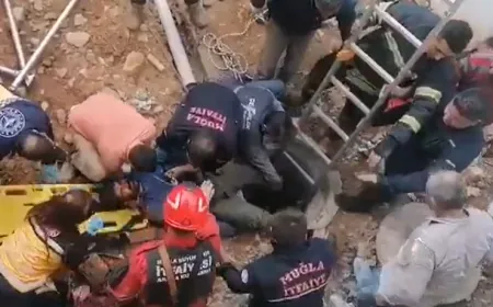 Bodrum’da kuyuya düşen vatandaş böyle kurtarıldı