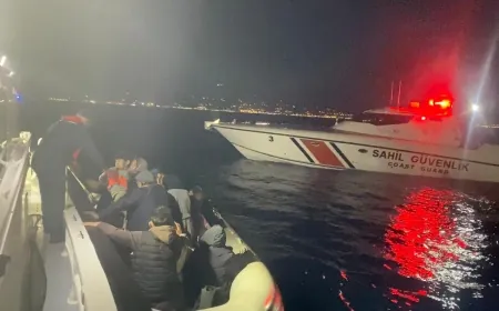 Bodrum açıklarında göçmen operasyonu