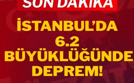 SON DAKİKA: İstanbul'da 6.2 büyüklüğünde deprem!