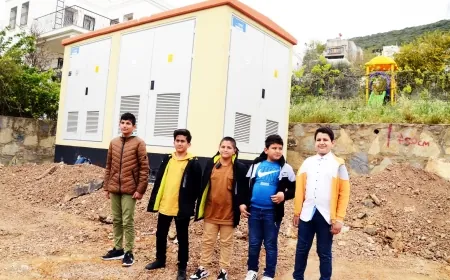 BU BAYRAMDA DUYUN SESLERİNİ...Çocuklar , çocuk parkına konulan ve tehlike yaratan trafonun kaldırılmasını istedi