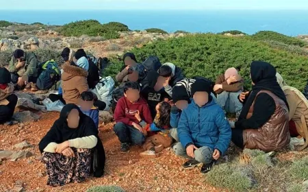 Göçmenleri Akdeniz’in ortasında ki ıssız adaya terk ettiler