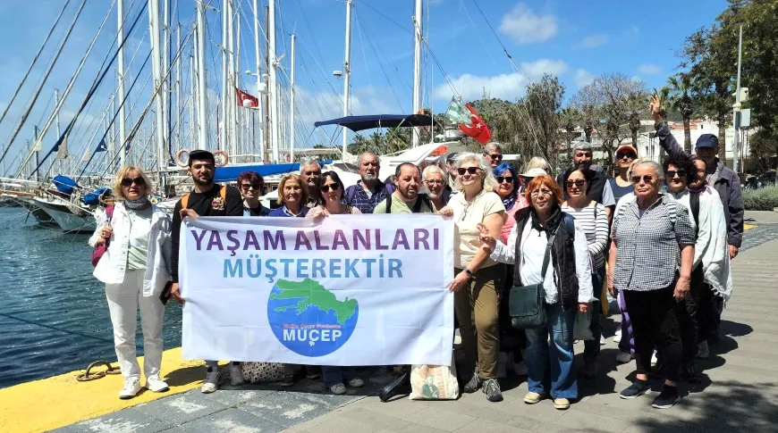 Bodrum’da çevreciler şokta “Bodrum koylarında hırsız var” diye eylem yapacakları limandan dışarı çıkamadılar, koylara karadan gittiler
