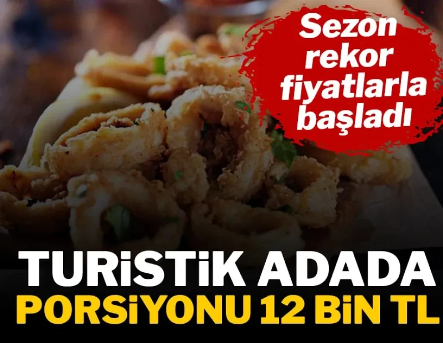 TURİSTİK ADADA BİR PORSİYON KALAMARIN FİYATI DUDAK UÇUKLATTI