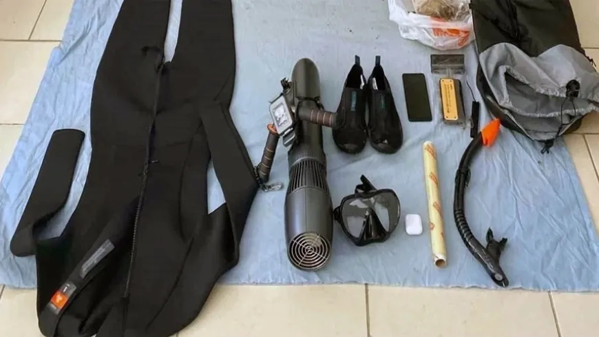 Sualtı Scooter ile umuda yolcuğa çıkacağı sırada yakalandı