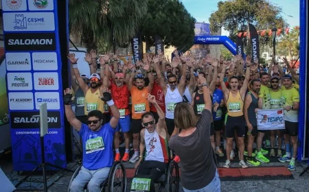 Çeşme’de binlerce kişi güzellikler içinde koştu