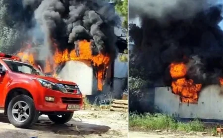 Torba’da ki fırının konteynırında  işçiler yangına uykuda yakalandı!