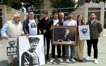 Bodrum’da ADD ve  gençler terör örgütüne lanet yağdırdı