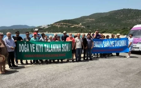 Limak’ın Halk plajına yapacağı turistik tesisin duruşması öncesi köylülerden ve çevrecilerden sert tepki