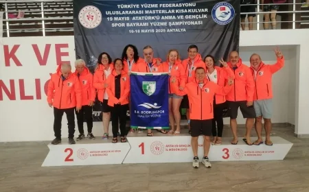 Bodrumlu Master Yüzücülerden Antalya’da 86 Madalya ve 3 Türkiye Rekoru