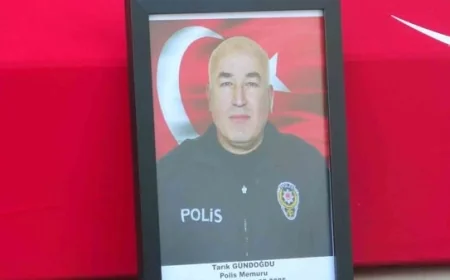 Kalp krizi sonucu hayatını kaybeden polis memuru Muğla’da son yolculuğuna uğurlandı