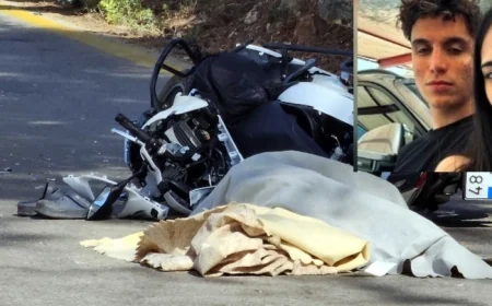 Bodrum’da feci kaza, minibüs ile çarpışan genç yaşamını yitirdi, trafik jandarması olay yerinde anne babalara uyarılarda bulundu