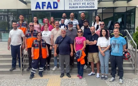 AFAD Bodrum gönüllüleri eğitimi tamamladı