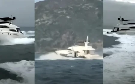 Muğla kıyılarından lüks yatla göçmen kaçakçılığı 5500 Euro ve kamerada