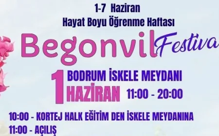 Bodrum’da Pazar günü Begonvil Festivali düzenlenecek