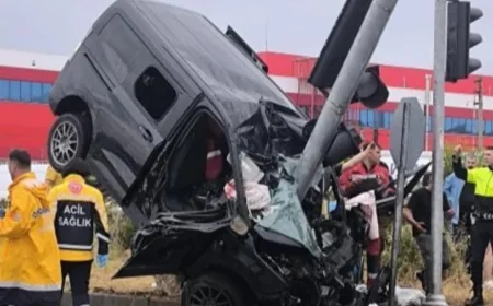 Yağışlar kazaya neden oldu 1 ölü 3 yaralı