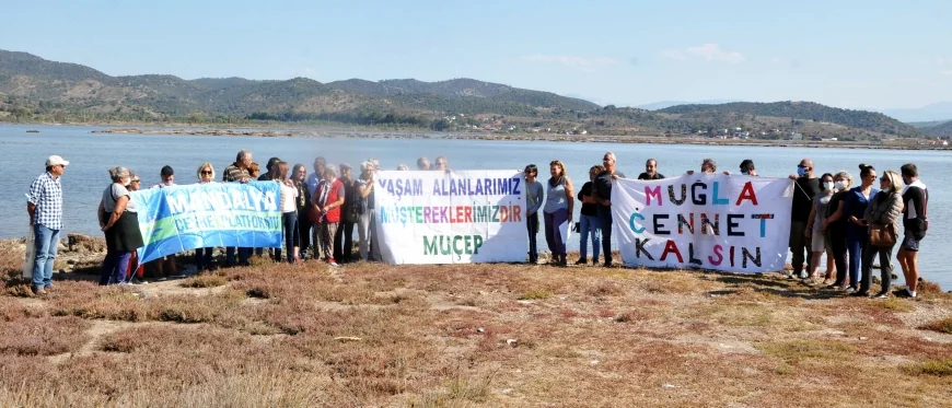 Tuzla Sulak Alanı flamingo cennetinde Ağaoğlu ve Doğuş projelerine sert tepki, perşembe günü eylem var