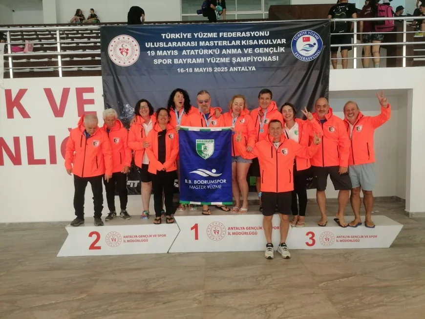 Bodrumlu Master Yüzücülerden Antalya’da 86 Madalya ve 3 Türkiye Rekoru