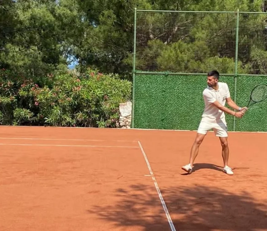 Dünyaca ünlü tenisçi Novak Djokovic Bodrum'a geldi
