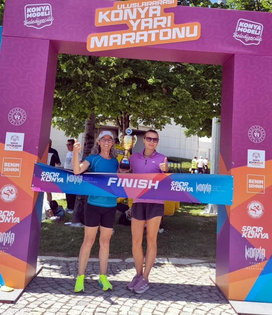 Uluslararası Konya maratonunda Anna Kantarmış ve Fatma Anter zirvede