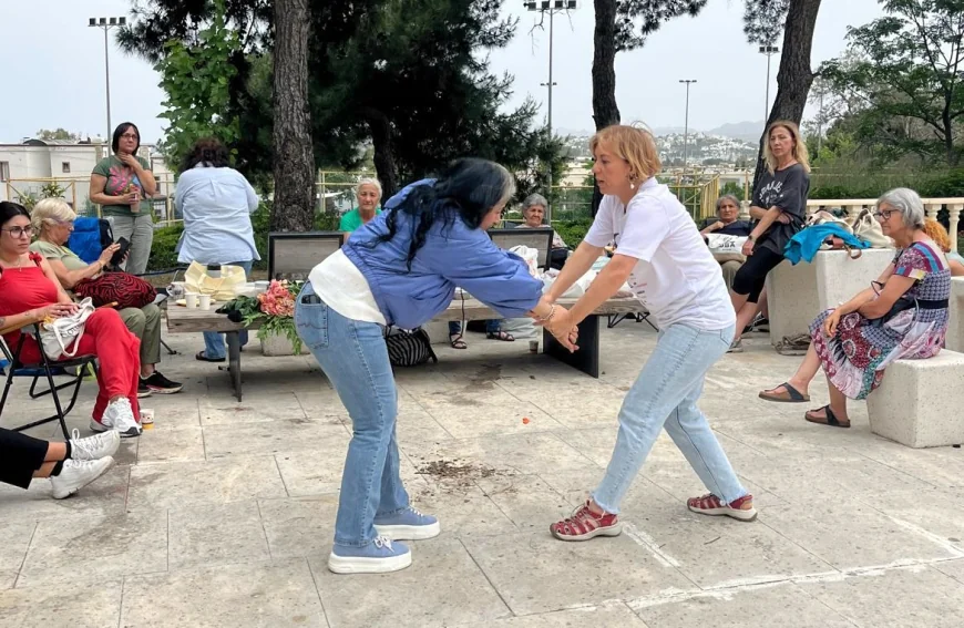Bu kadınlara yan bakan yandı…Bodrum Kadın Platformu’ndan öz savunma ve güçlenme pikniği