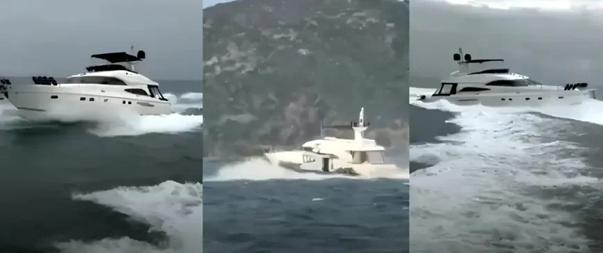 Muğla kıyılarından lüks yatla göçmen kaçakçılığı 5500 Euro ve kamerada