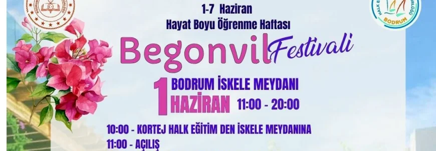 Bodrum’da Pazar günü Begonvil Festivali düzenlenecek