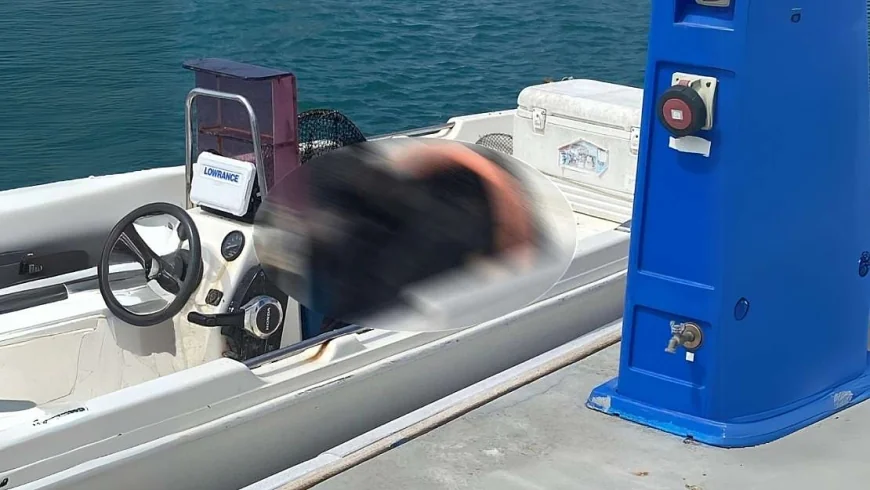 Tekne kaptanı lastik botta ölü bulundu