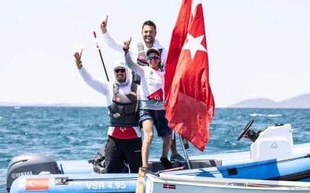 Bodrumlu yelkenci  Cengiz Eren Güvenç Avrupa şampiyonu oldu