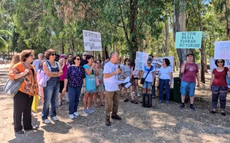 Akyaka Orman kampının betona dönüşmesine sert tepki gösterdiler
