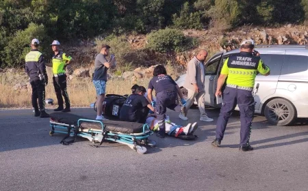 Bodrum’dan bayram dönüşü kazalarla başladı 4 yaralı