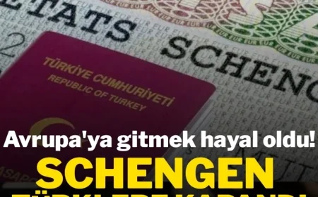 SON DAKİKA..Schengen Türklere kapandı