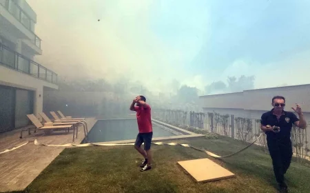 Türkbükü'nde yangın kabusunu yaşadılar, kaynak makinesi ile çalışırken yangın çıktı iddiası