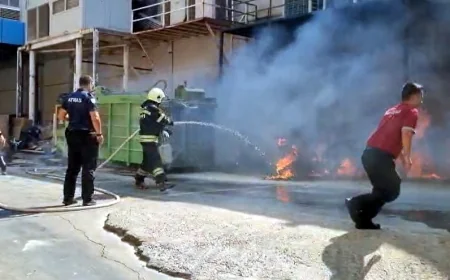 Ortakent'deki MİDTOWN AVM’de yangın paniği, korku dolu anlar yaşandı