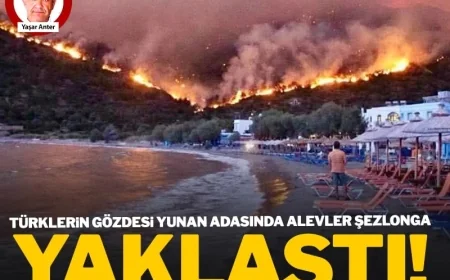 Turistik ada kül oldu, 4 gündür yanıyor, 62 bin dönüm alan kül oldu
