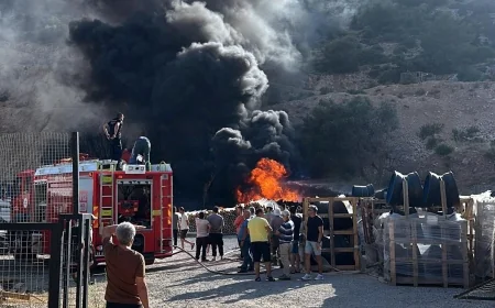 Belediye (MUSKİ) tesisindeki borular yandı makilik alana sıçradı
