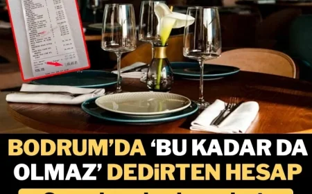 Bodrum'da bir mekandaki adisyon dudak uçuklattı! Hesabı görenin ağzı açıkta kaldı