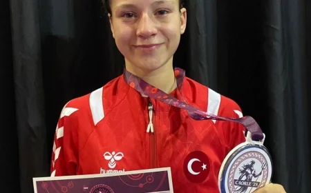 Reyyan Yıldız güreşte Avrupa 2.si oldu