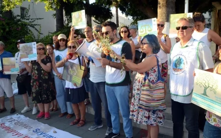 Bodrum’da zeytinli kömürlü “Zeytinime dokunma “ eylemi “Hangisini yersiniz”