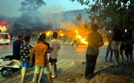 Cehaletin böylesi... Düğün konvoyundan atılan meşale ile mahalleyi yakıyorlardı