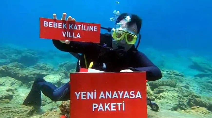 Bodrum açıklarında denizin dibinden Anayasa paketinden bunları çıkardı