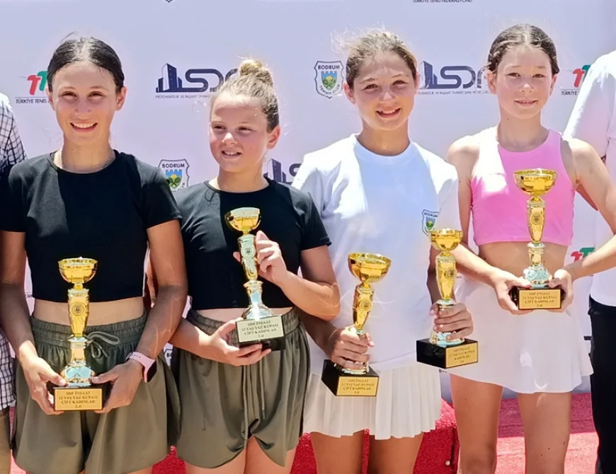 Bodrum’da 12 yaş tenis kupası heyecanı yaşandı