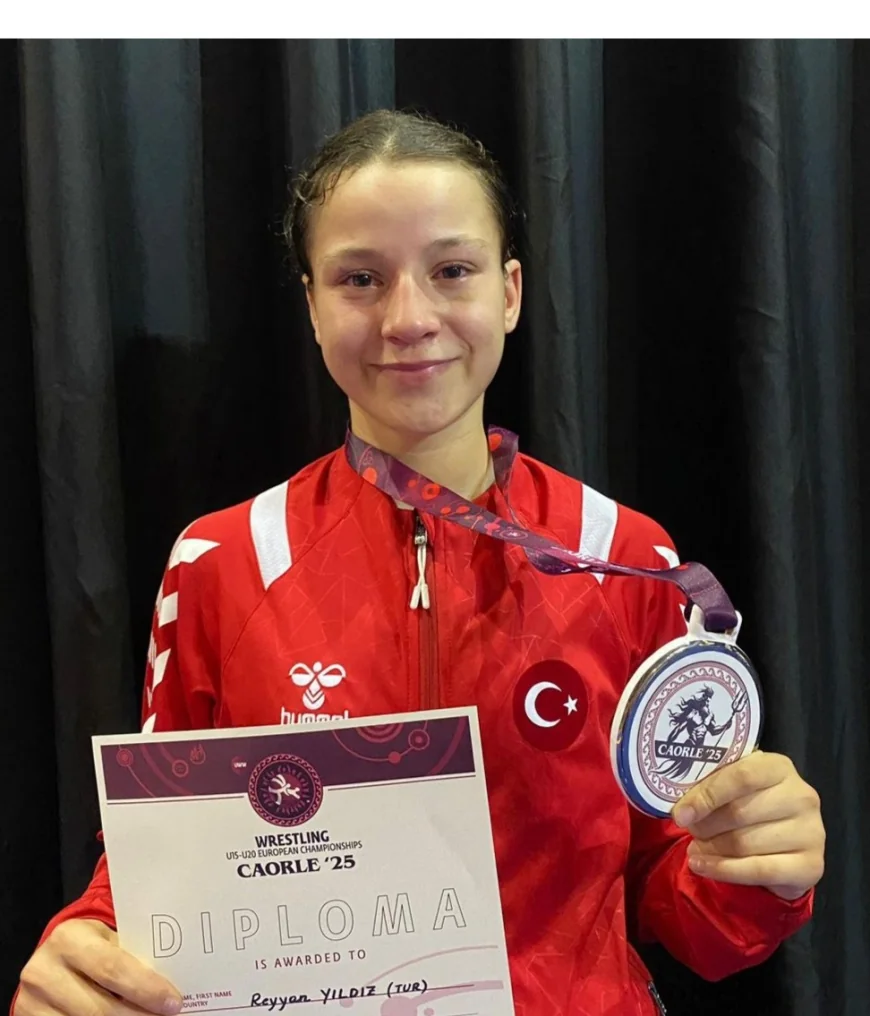 Reyyan Yıldız güreşte Avrupa 2.si oldu