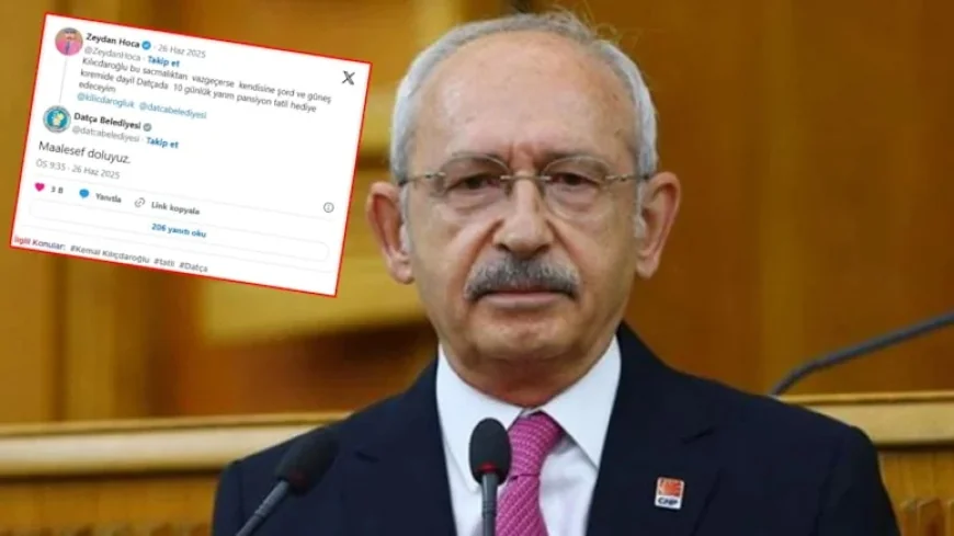 Kılıçdaroğlu mesajı başını yaktı. Datça Belediyesi görevlisinin işine son verildi
