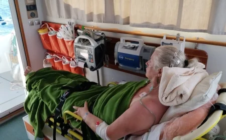 Yunan adasında kalp yetmezliği geçiren Alman turiste Türk doktorlar yardım elini uzattı