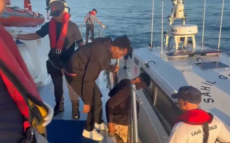 Bodrum açıklarında radara yakalandılar