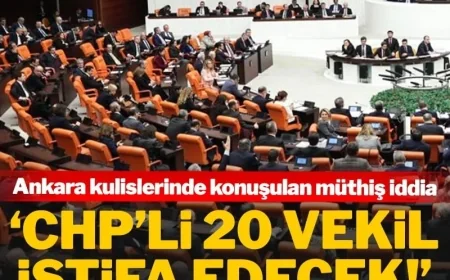 CHP düğmeye bastı….Ankara kulislerinde konuşulan müthiş iddia: 'CHP'li 20 vekil istifa edecek'